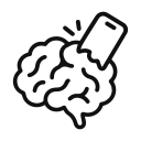 Brain rot emoji — When the feed starts marinating your frontal lobe.