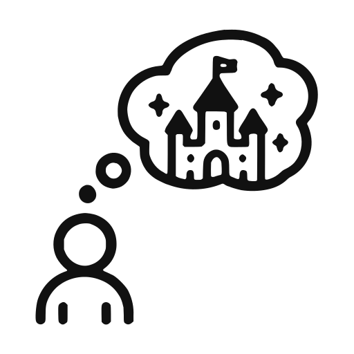 Delulu sticker — Confidence thriving independently of available evidence.