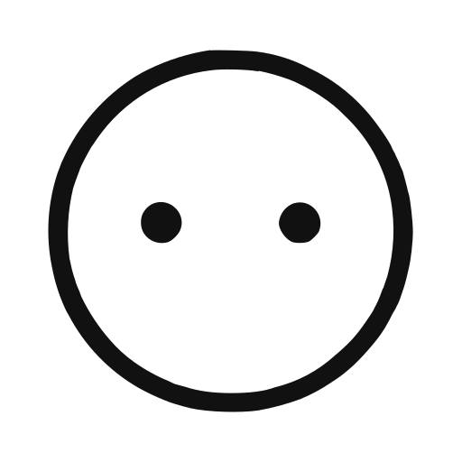 Gen Z stare sticker — The look that says more by refusing to.