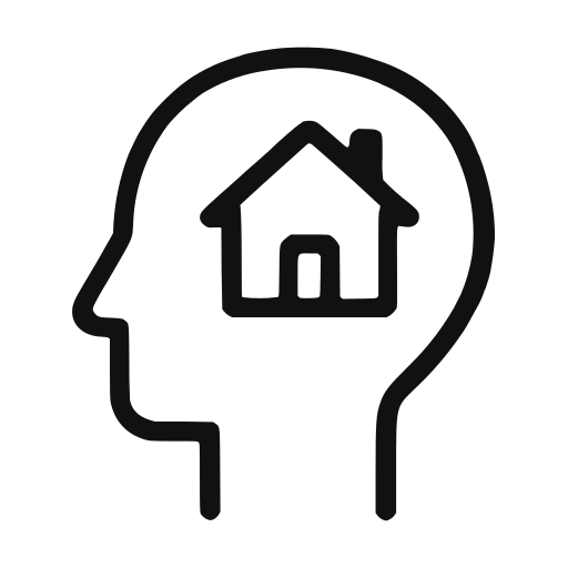 Rent-free sticker — Living in your head without paying utilities.